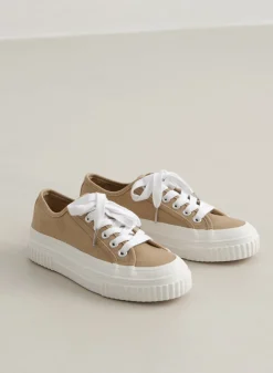 Sneakers^AIM’N Cotton Canvas Sneakers Beige