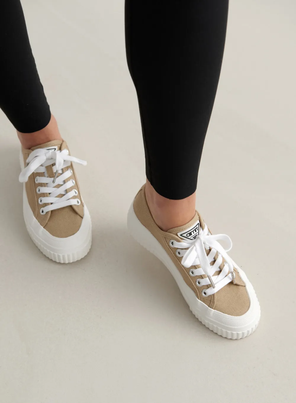 Sneakers^AIM’N Cotton Canvas Sneakers Beige