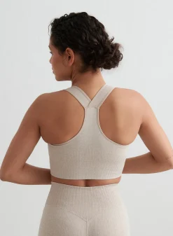Ribbed Sports Bras|High Support^AIM’N High Support Ribbed Bra Beige