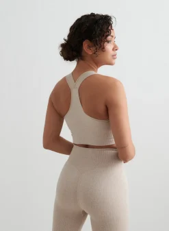 Ribbed Sports Bras|High Support^AIM’N High Support Ribbed Bra Beige