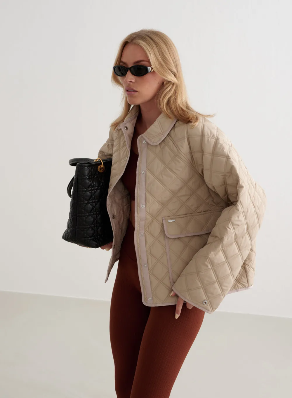 Høstjakker|Jakker Til Hverdags^AIM’N Quilted Femme Jacket Beige