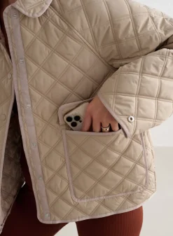 Høstjakker|Jakker Til Hverdags^AIM’N Quilted Femme Jacket Beige