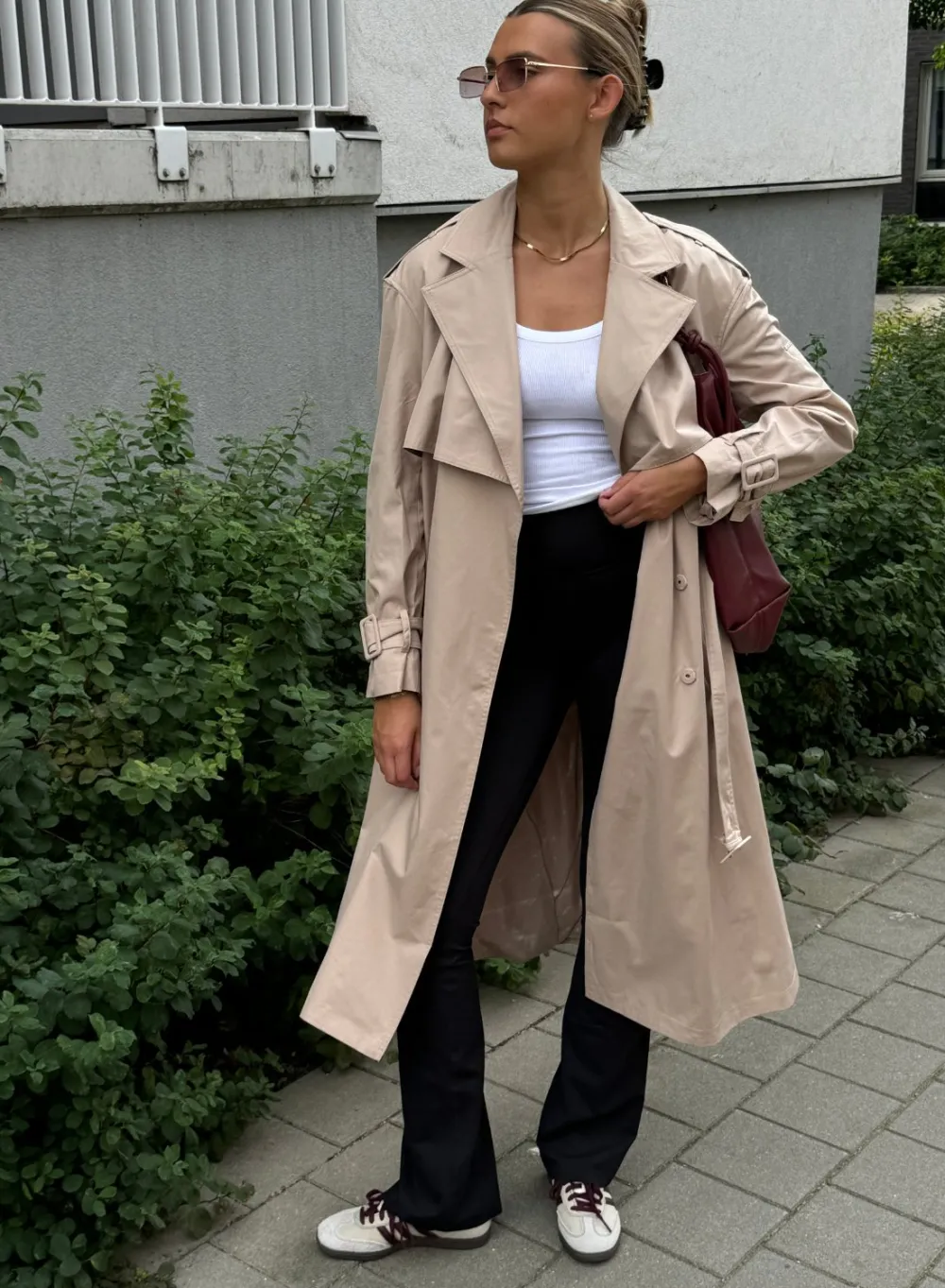 Høstjakker|Jakker Til Hverdags^AIM’N Recycled Tech Trench Coat Beige