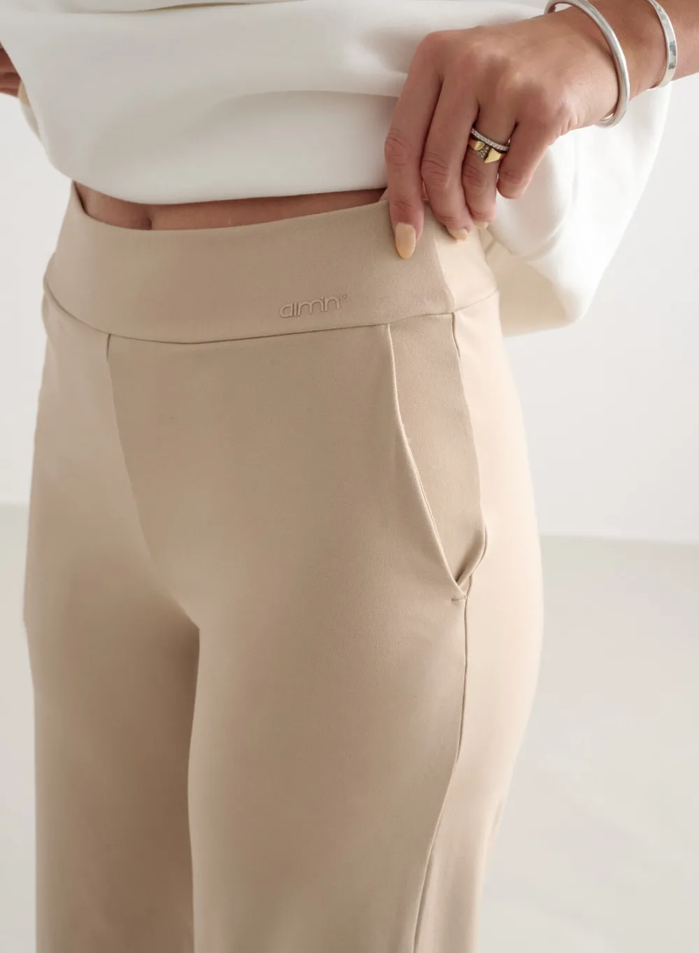 Sense Tights|Workout Pants^AIM’N Sense Wide Pants Beige