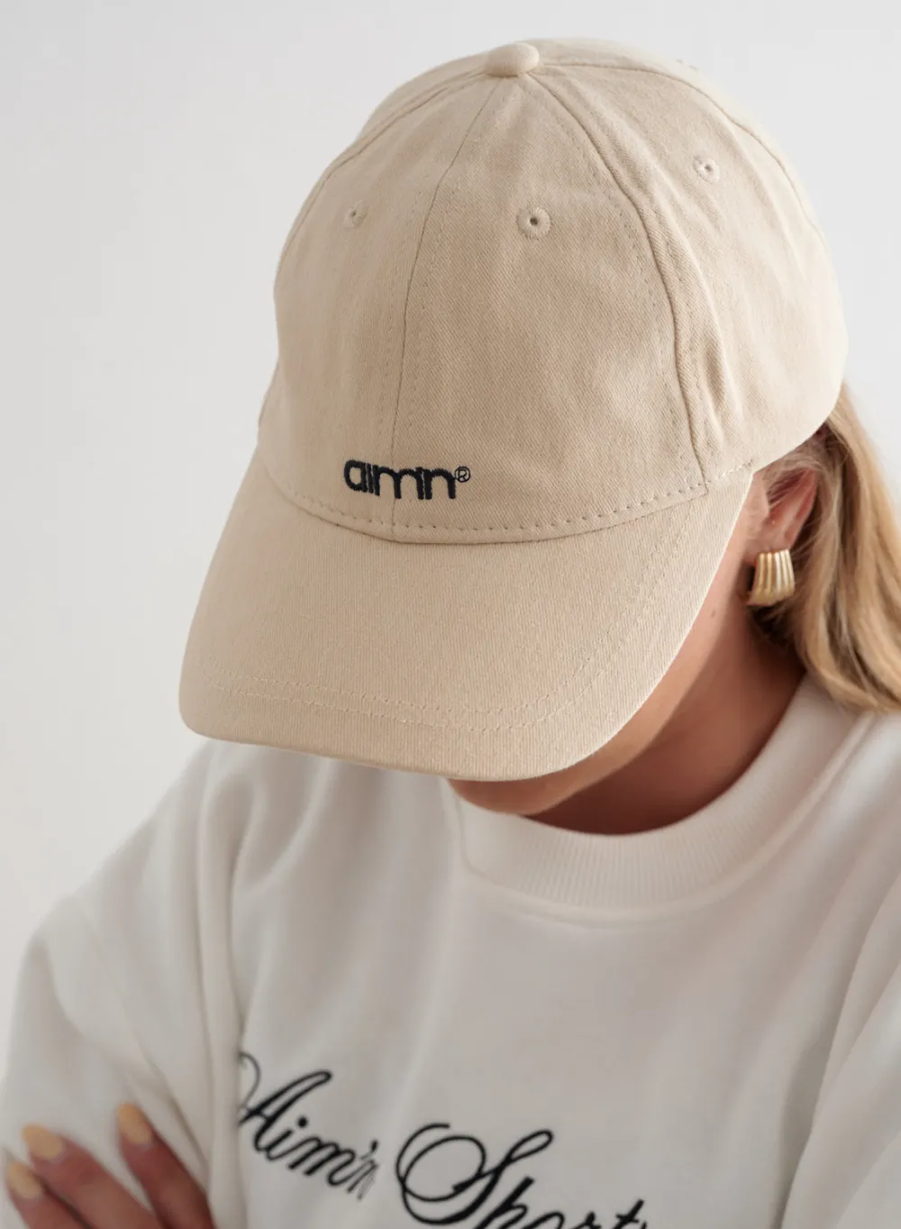 Caps^AIM’N Small Logo Cap Beige