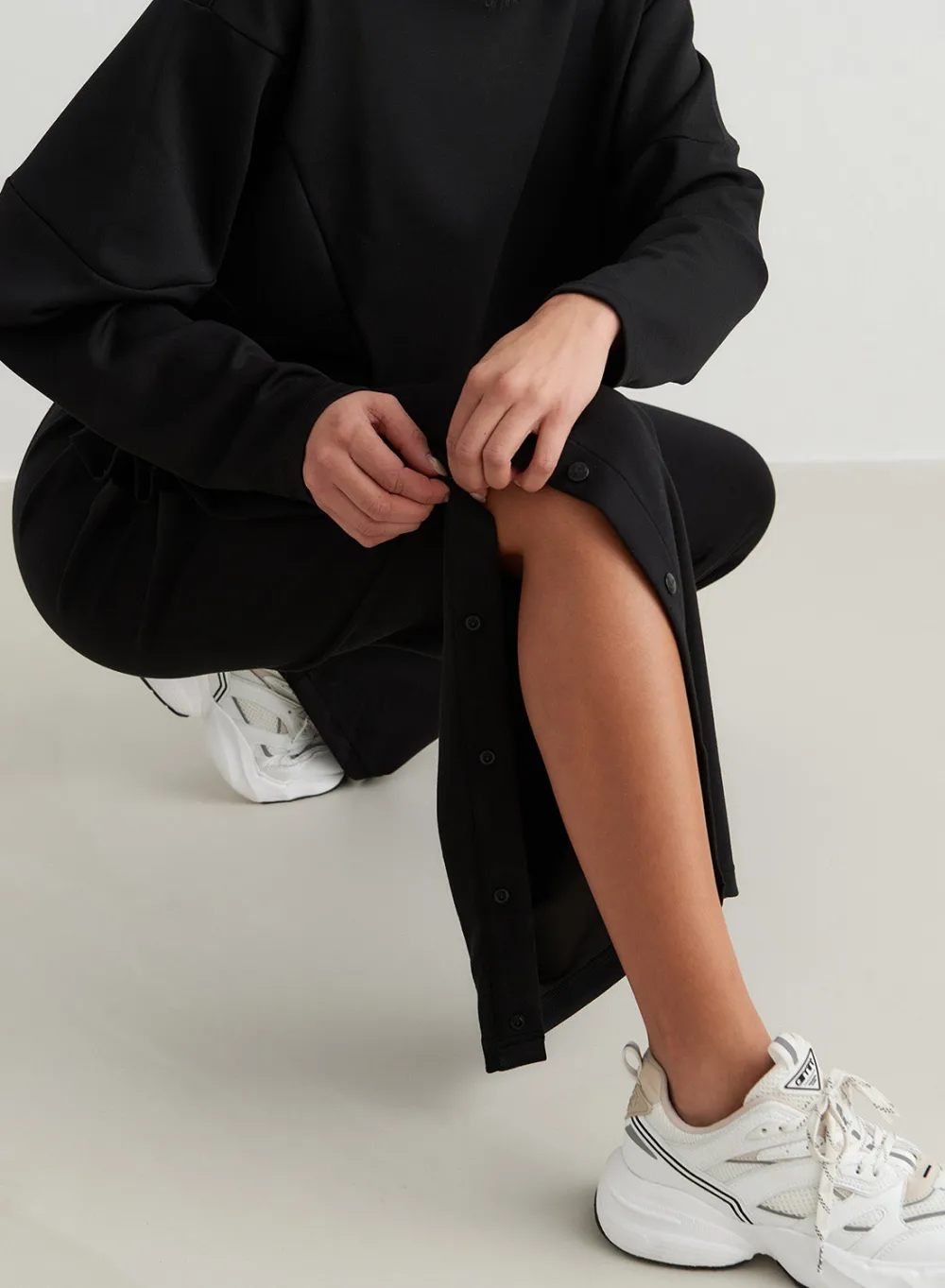 Myke Bukser|Sweatpants^AIM’N Comfy Buttoned Pants Black