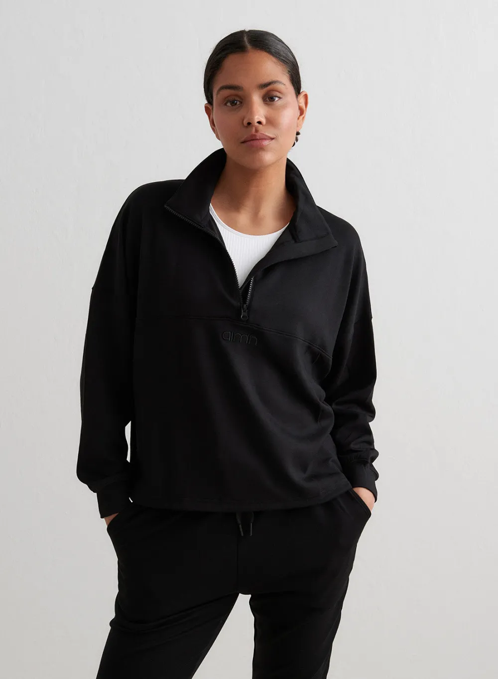 Sweatshirts|Gensere^AIM’N Comfy Half Zip Black