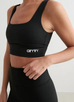 Core Material Sports Bras^AIM’N Core Bra Black