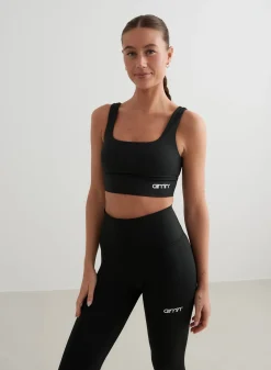 Core Material Sports Bras^AIM’N Core Bra Black