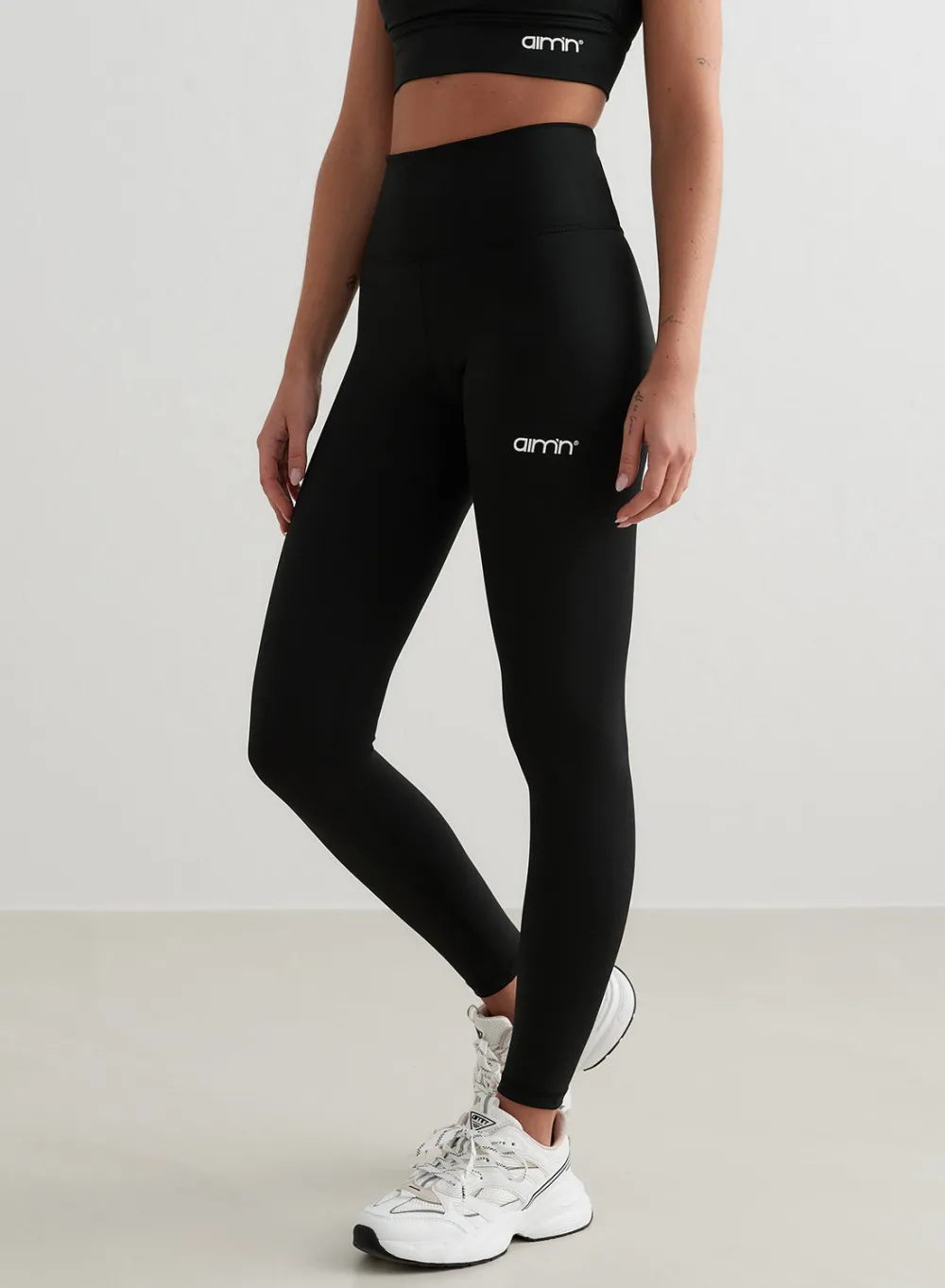 Treningstights|Tights i Kjernemateriale^AIM’N Core Tights Black