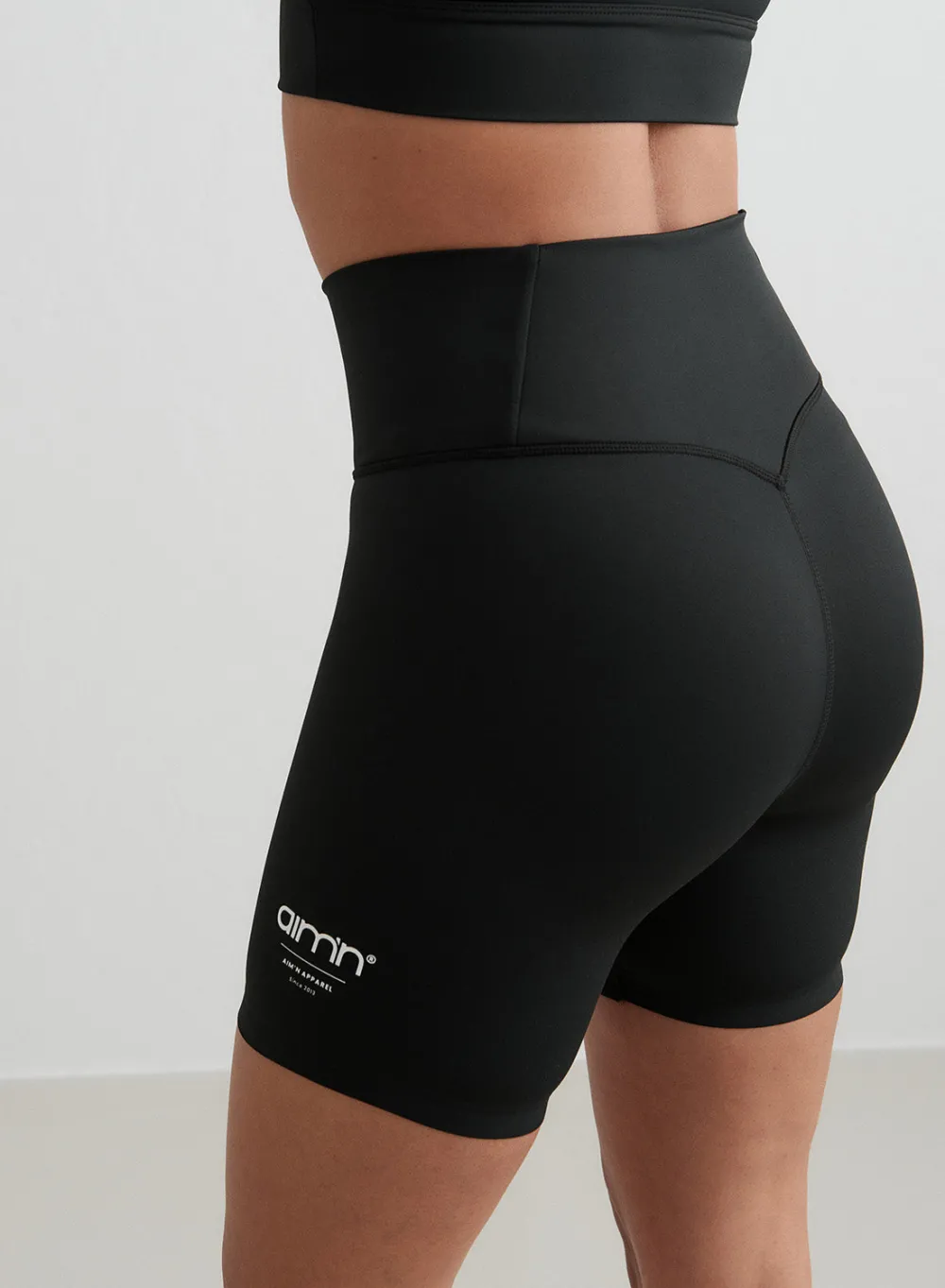 Core Material Biker Shorts|All Biker Shorts^AIM’N Black Edge Core Midi Shorts