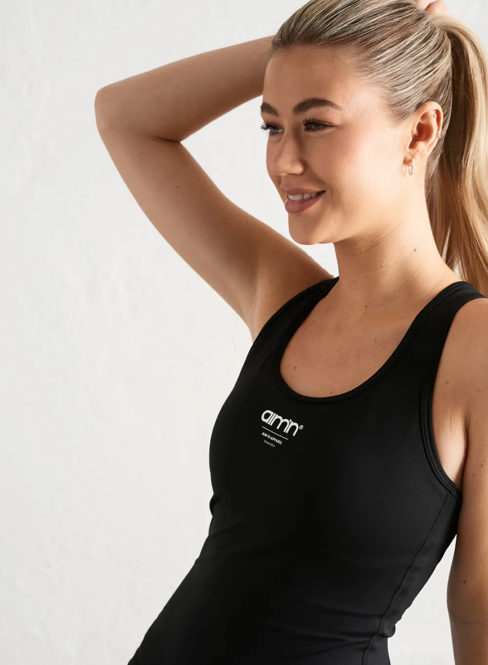 Tank Tops Og Trenings Tank Tops|Workout Tank Tops^AIM’N Edge Core Racerback Singlet Black
