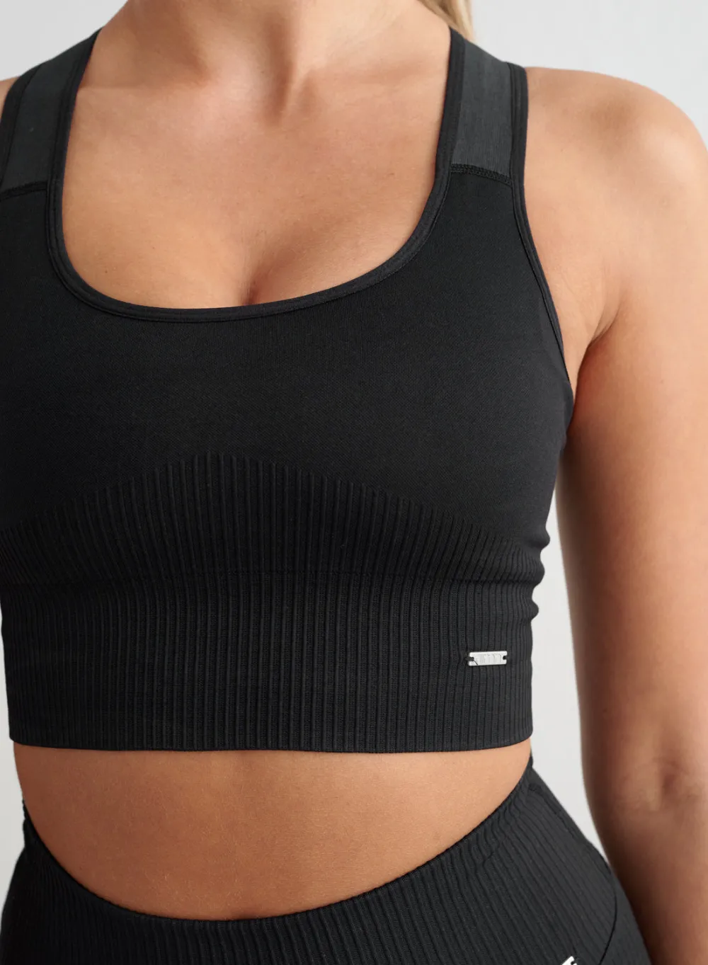 Ribbed Sports Bras|High Support^AIM’N High Support Ribbed Bra Black