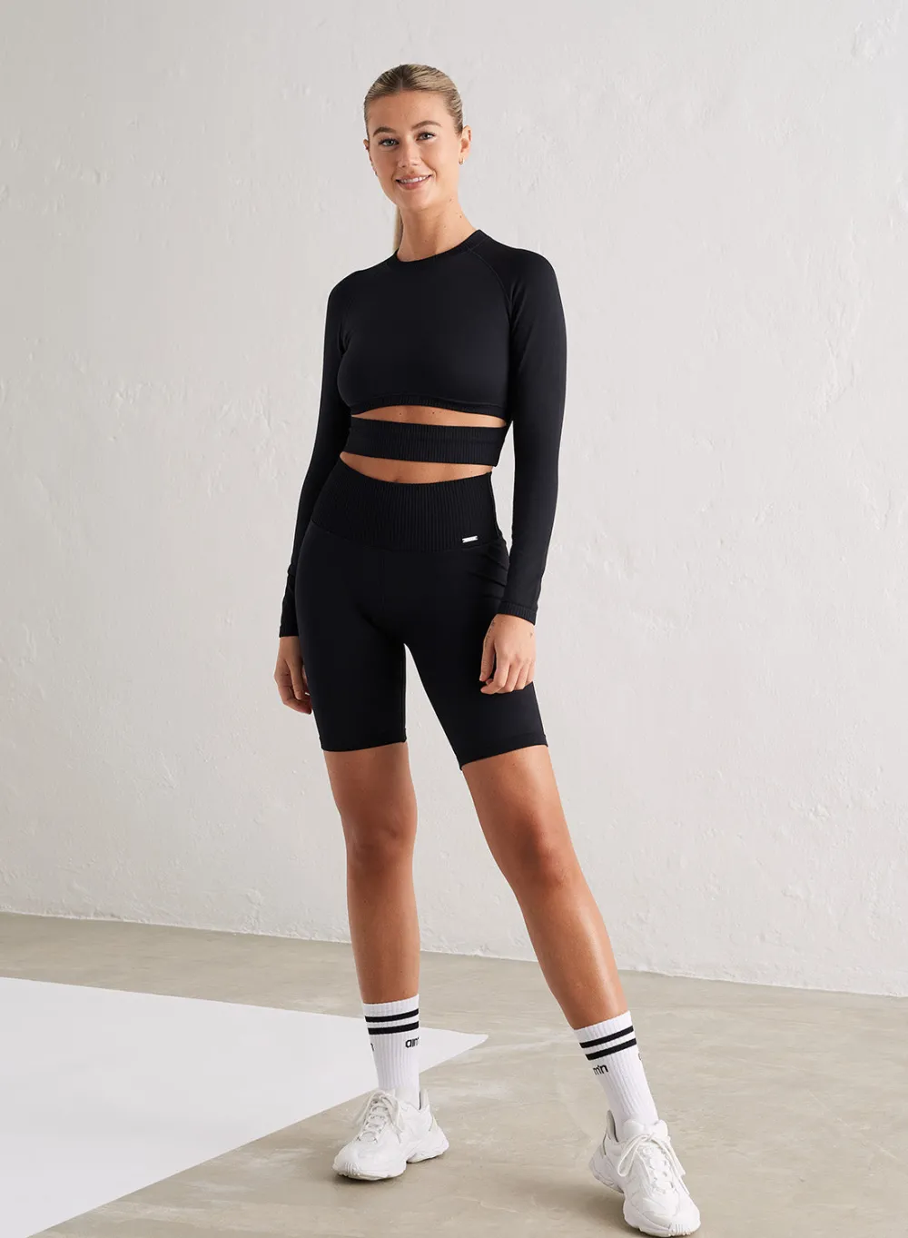 Seamless Biker Shorts|All Biker Shorts^AIM’N Black Limitless Seamless Biker Shorts