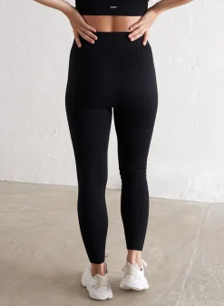 Treningstights|Ribbete Tights^AIM’N Maternity Ribbed Seamless Tights Black