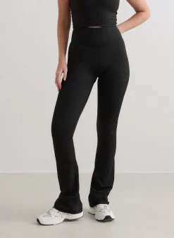 Treningstights|Flare Leggings & Tights^AIM’N Black Monochrome Core Flare Tights