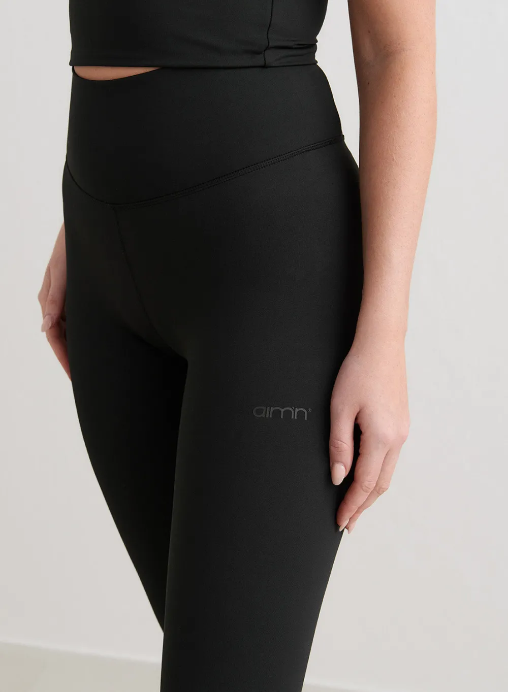 Treningstights|Flare Leggings & Tights^AIM’N Black Monochrome Core Flare Tights