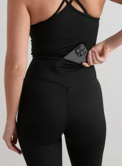 Treningstights|Flare Leggings & Tights^AIM’N Black Monochrome Core Flare Tights