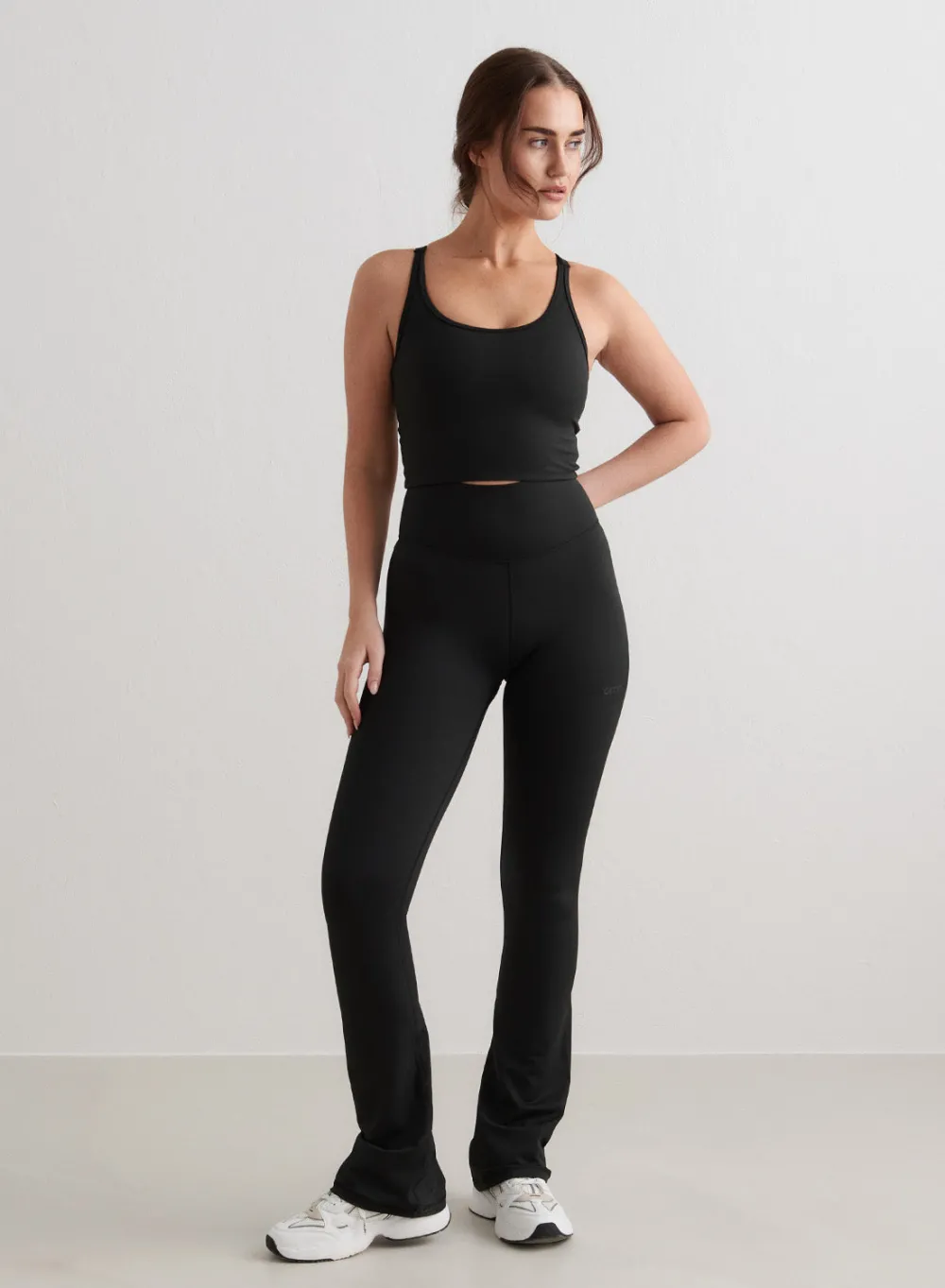 Treningstights|Flare Leggings & Tights^AIM’N Black Monochrome Core Flare Tights