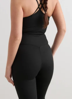 Treningstights|Flare Leggings & Tights^AIM’N Black Monochrome Core Flare Tights