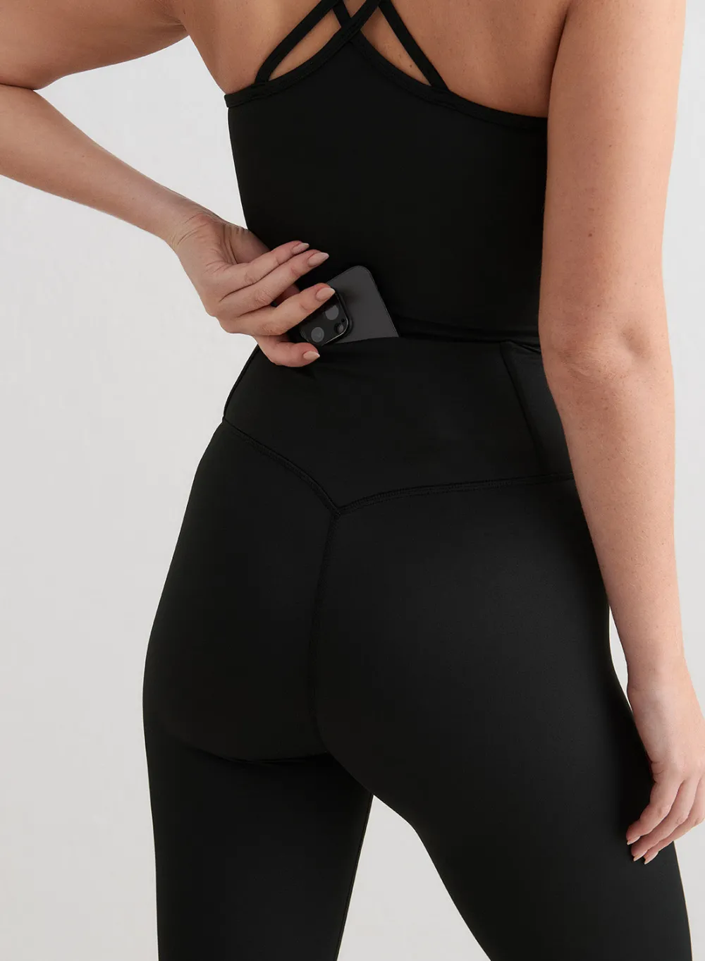 Treningstights|Tights i Kjernemateriale^AIM’N Core Tights Black monochrome
