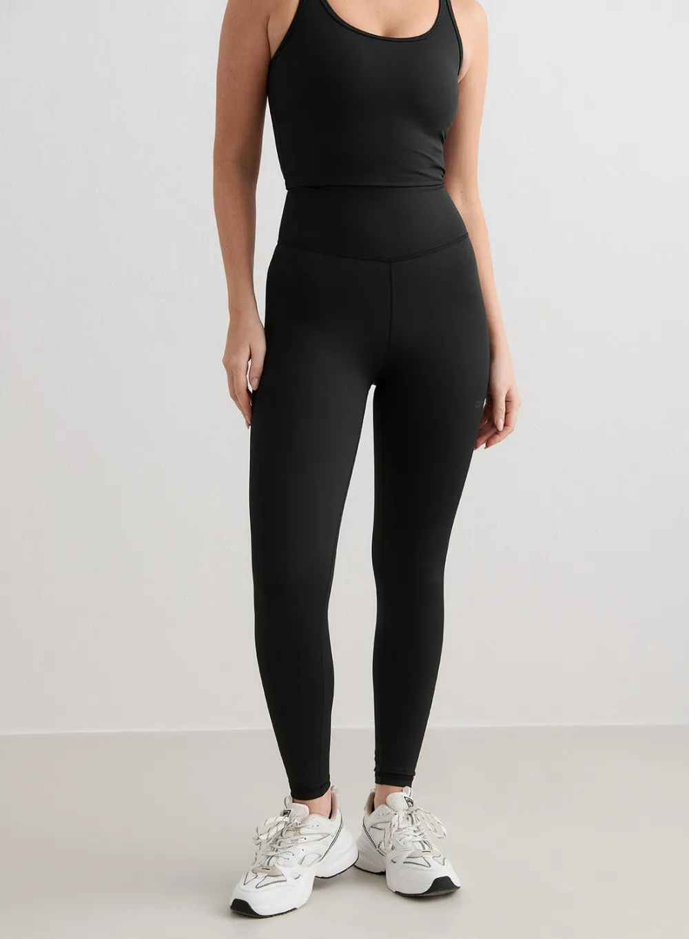 Treningstights|Tights i Kjernemateriale^AIM’N Core Tights Black monochrome