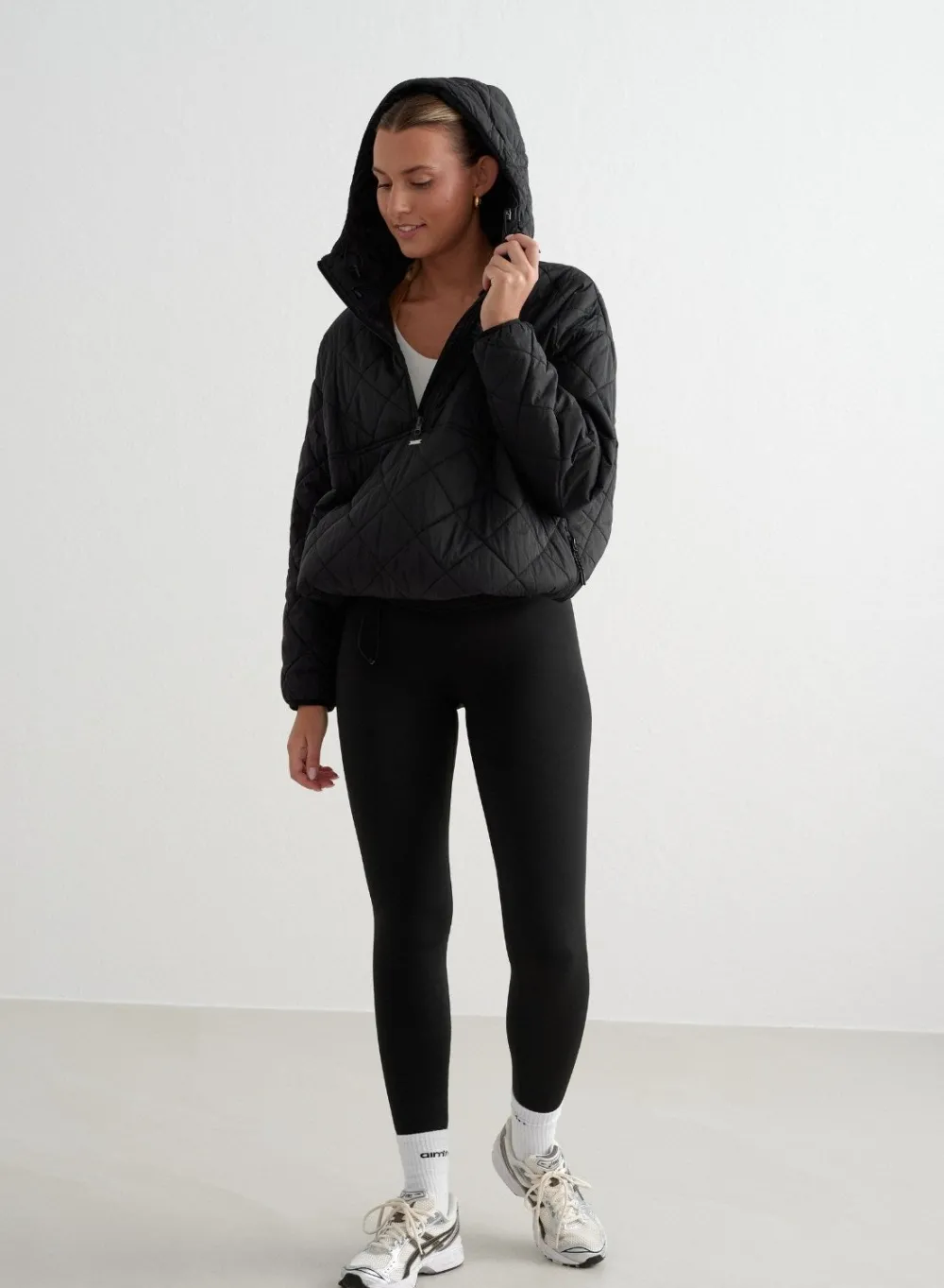 Anorakker|Høstjakker^AIM’N Oversized Quilted Anorak Black