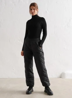 Outdoor Pants|Workout Pants^AIM’N Black Quilted Pants