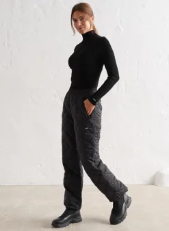 Outdoor Pants|Workout Pants^AIM’N Black Quilted Pants