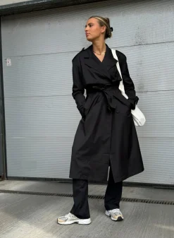 Høstjakker|Jakker Til Hverdags^AIM’N Recycled Tech Trench Coat Black