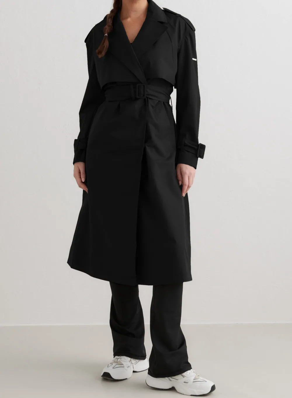Høstjakker|Jakker Til Hverdags^AIM’N Recycled Tech Trench Coat Black