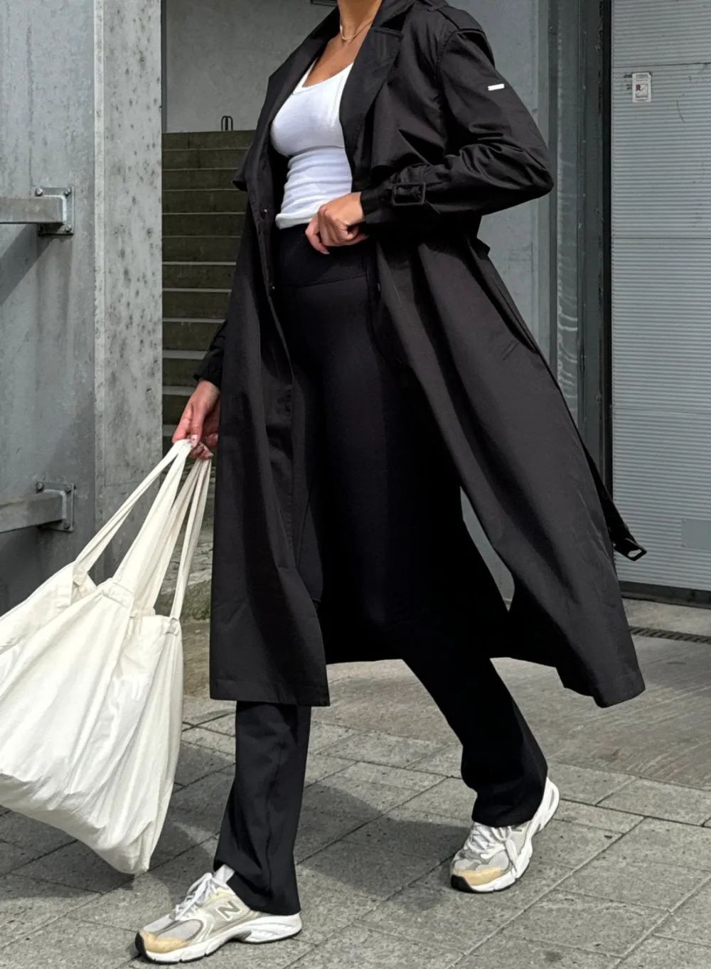 Høstjakker|Jakker Til Hverdags^AIM’N Recycled Tech Trench Coat Black