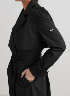 Høstjakker|Jakker Til Hverdags^AIM’N Recycled Tech Trench Coat Black