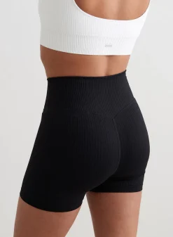 All Biker Shorts|Running Shorts^AIM’N Ribbed Midi Biker Shorts Black