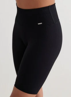 Seamless Biker Shorts|All Biker Shorts^AIM’N Ribbed Seamless Biker Shorts Black