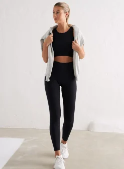 Tank Tops Og Trenings Tank Tops|Crop Topper^AIM’N Ribbed Seamless Crop Top Black