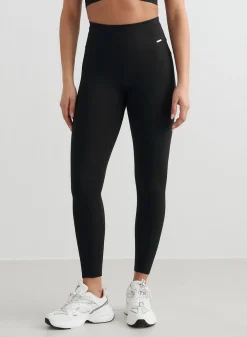 Treningstights|Ribbete Tights^AIM’N Ribbed Seamless Tights Black