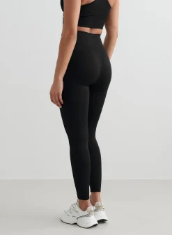 Treningstights|Ribbete Tights^AIM’N Ribbed Seamless Tights Black