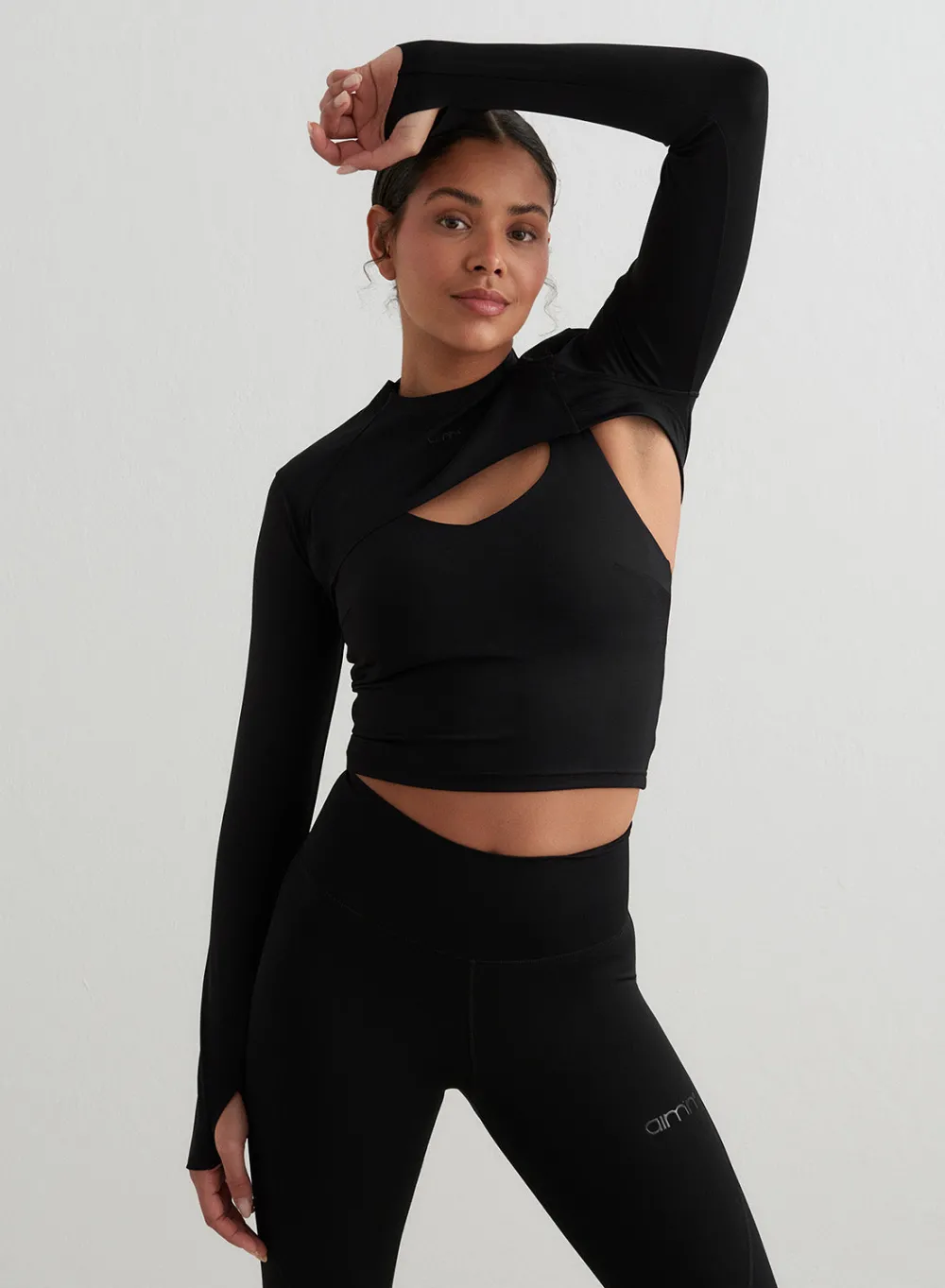 Langermede Skjorter|Everyday Shirts^AIM’N Black Sculpting Long Sleeve Bolero