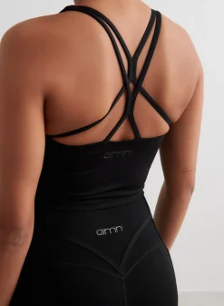 Strap Bras|Tank Tops Og Trenings Tank Tops^AIM’N Sculpting Strappy Bralette Black
