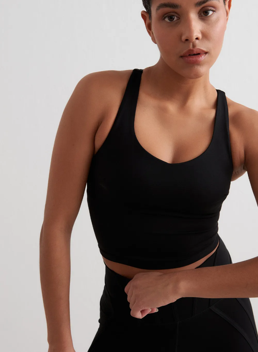 Strap Bras|Tank Tops Og Trenings Tank Tops^AIM’N Sculpting Strappy Bralette Black