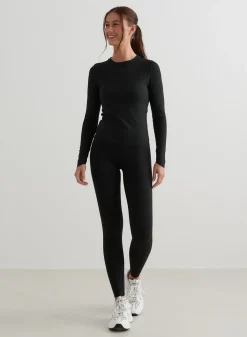 Langermede Skjorter|Everyday Shirts^AIM’N Black Sense Cutout Back Long Sleeve