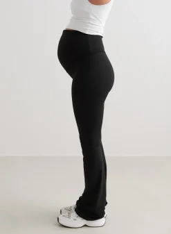Treningstights|Flare Leggings & Tights^AIM’N Black Sense Maternity Flare Tights