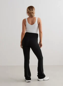 Treningstights|Flare Leggings & Tights^AIM’N Black Sense Maternity Flare Tights