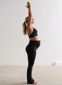 Treningstights|Flare Leggings & Tights^AIM’N Black Sense Maternity Flare Tights