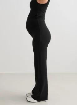 Sense Tights|Workout Pants^AIM’N Black Sense Maternity Wide Pants