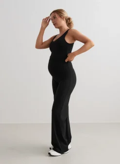 Sense Tights|Workout Pants^AIM’N Black Sense Maternity Wide Pants