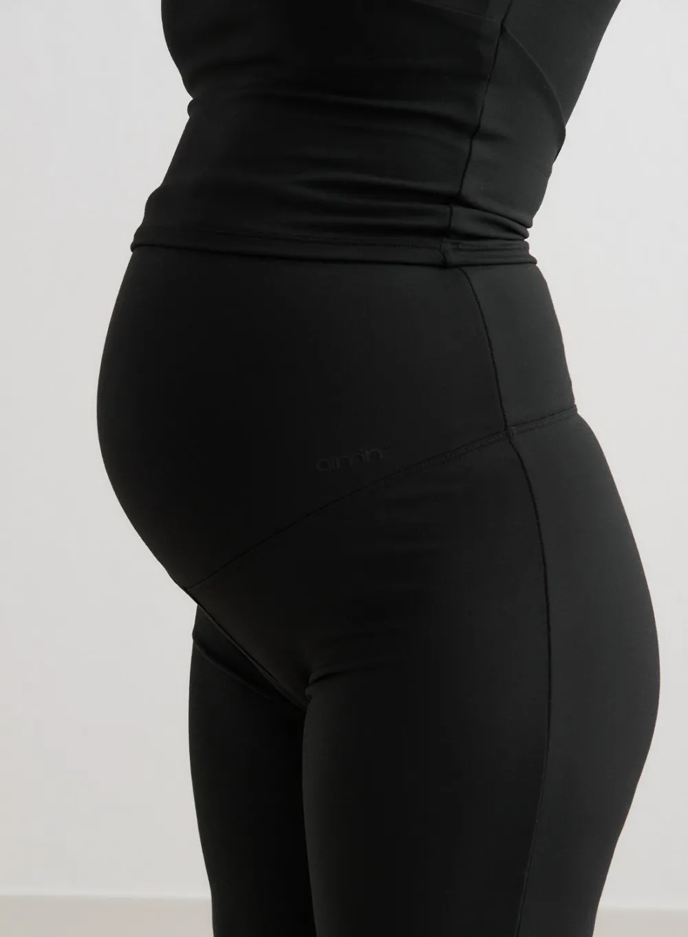Sense Tights|Workout Pants^AIM’N Black Sense Maternity Wide Pants