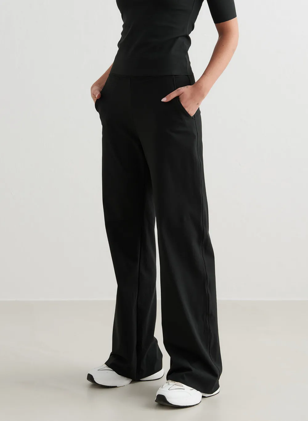 Sense Tights|Workout Pants^AIM’N Sense Wide Pants Black