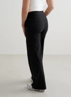 Petite Tights|Workout Pants^AIM’N Black Sense Wide Petite Pants